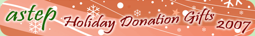 ASTEP Holiday Donation Gifts